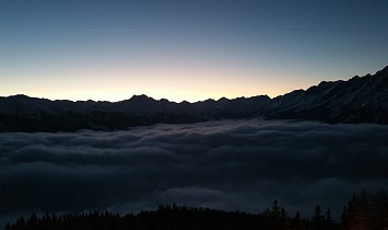 Traumhafte Abendstimmung über dem Nebelmeer